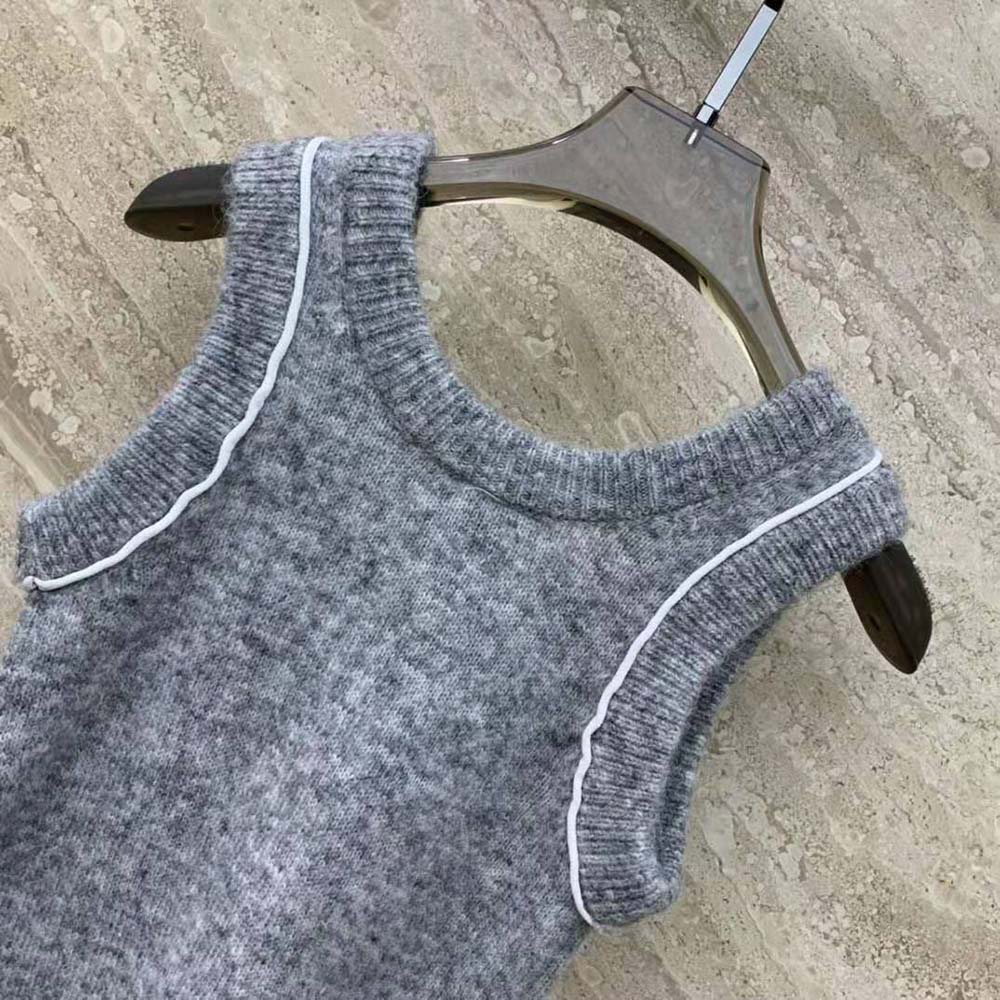 Loewe Women Tank Top in Cashmere and Mohair - image 5