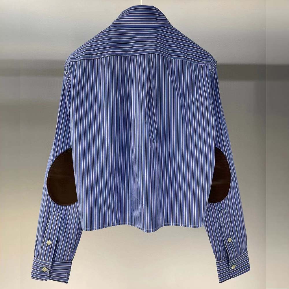 Miu Miu Women Poplin Shirt with Embroidered Logo - image 4