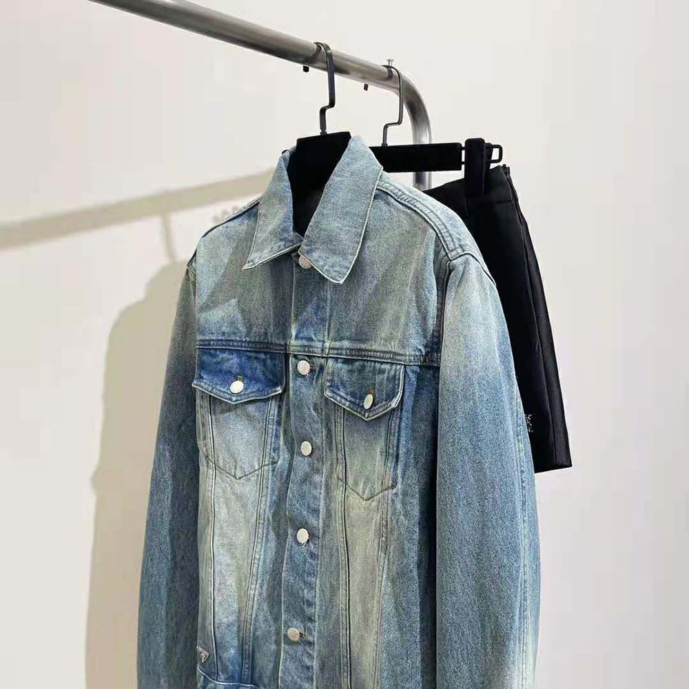 Prada Men Denim Blouson Jacket - image 4