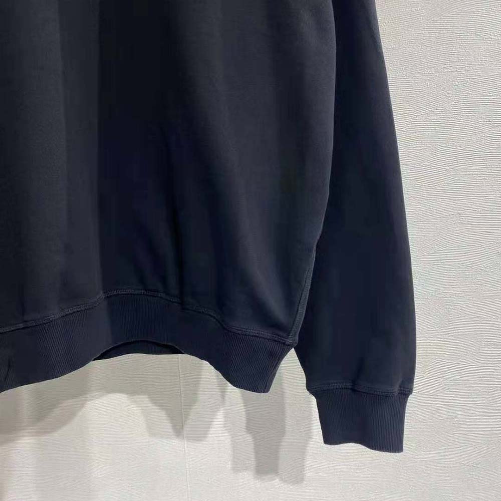 Prada Women Oversized Garment-dyed Cotton Sweatshirt - image 9