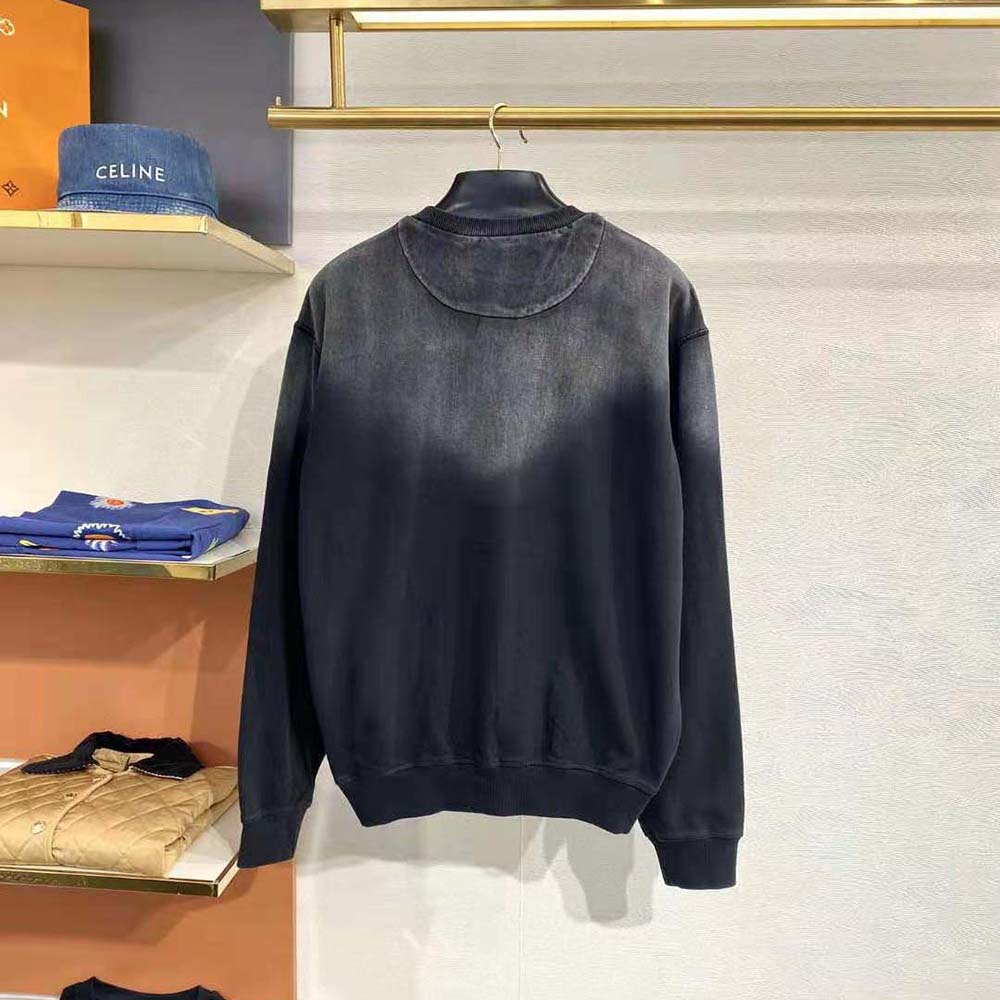 Side angle highlighting the oversized silhouette of Prada Women Sweatshirt