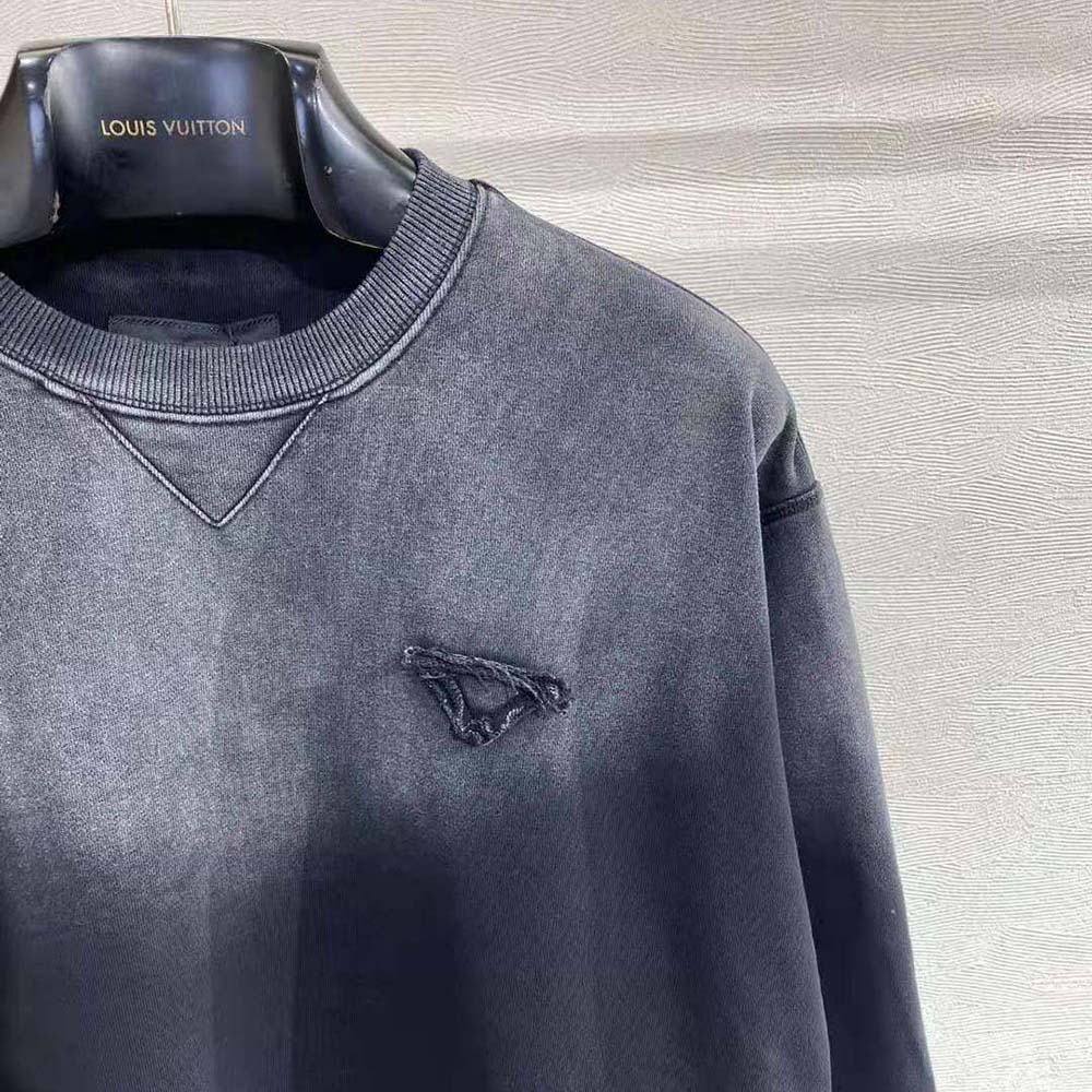 Prada Women Oversized Garment-dyed Cotton Sweatshirt - image 5