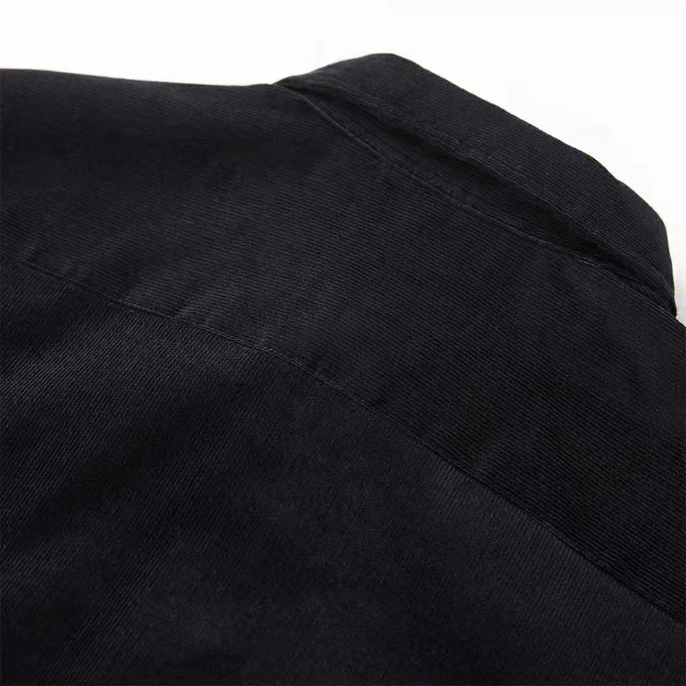 Prada Men Pinwale Corduroy Shirt-Black - image 5