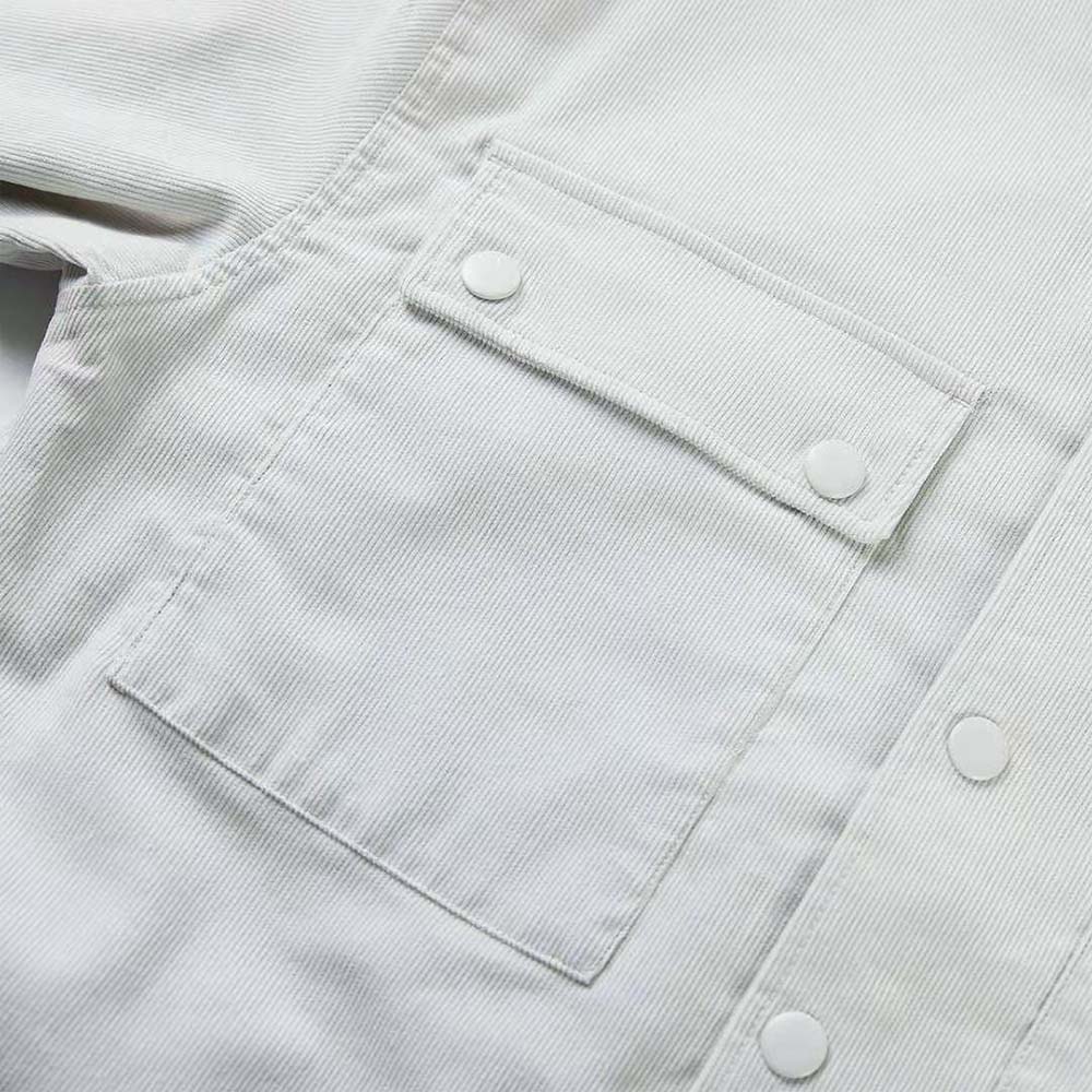 Prada Men Pinwale Corduroy Shirt-White - image 6