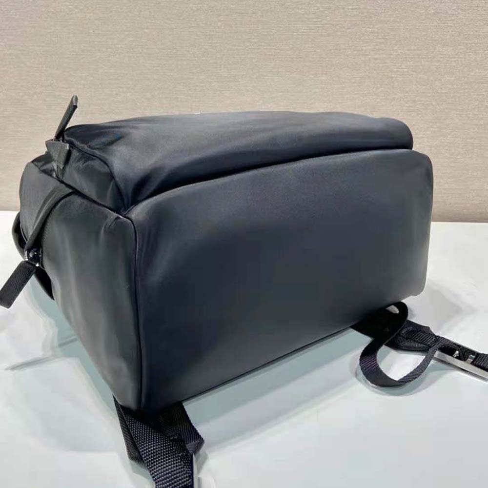 Prada Men Re-Nylon and Saffiano Leather Backpack-Black - image 6