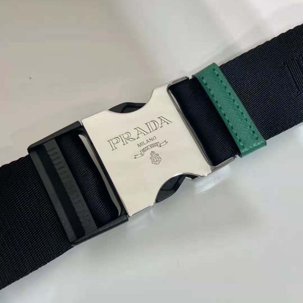 Prada Men Saffiano Leather Belt Bag-Green - image 10