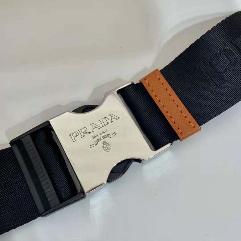Prada Men Saffiano Leather Belt Bag-Orange - image 10