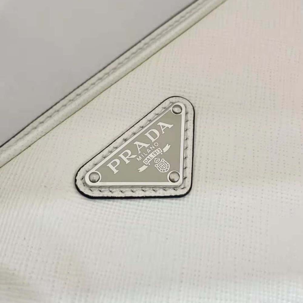 Prada Men Saffiano Leather Belt Bag-White - image 9