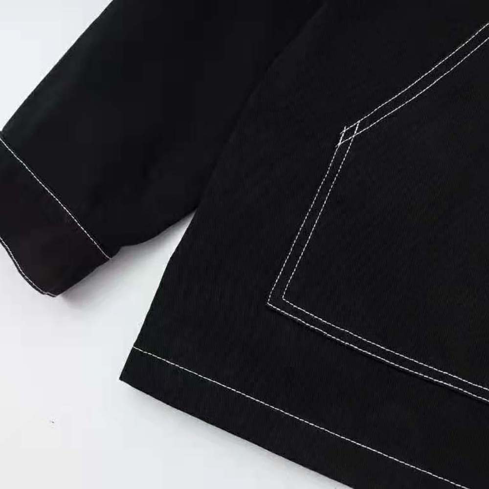 Prada Women Technical Fabric Blouson Jacket-Black - image 8