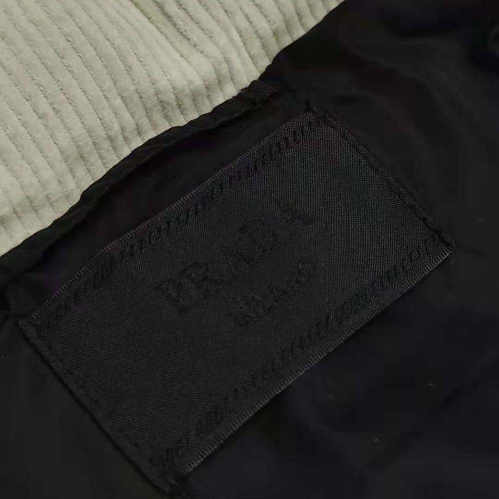 Prada Men Cropped Corduroy Down Vest - image 7