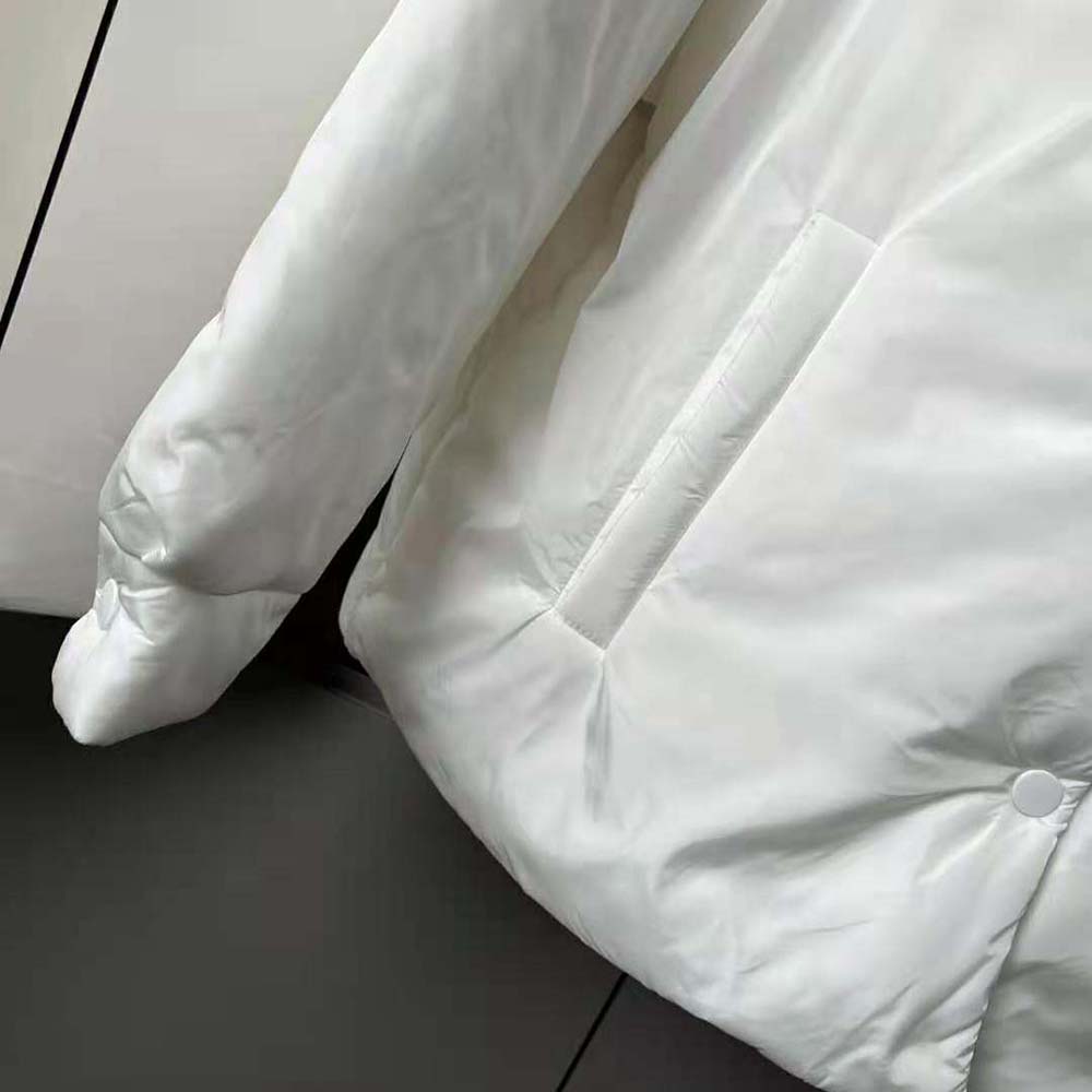 Prada Women Light Re-Nylon Padded Jacket-White - image 8