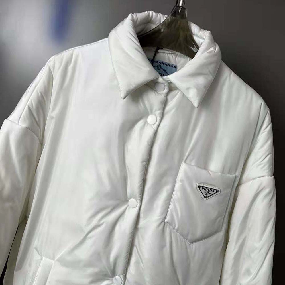 Prada Women Light Re-Nylon Padded Jacket-White - image 5