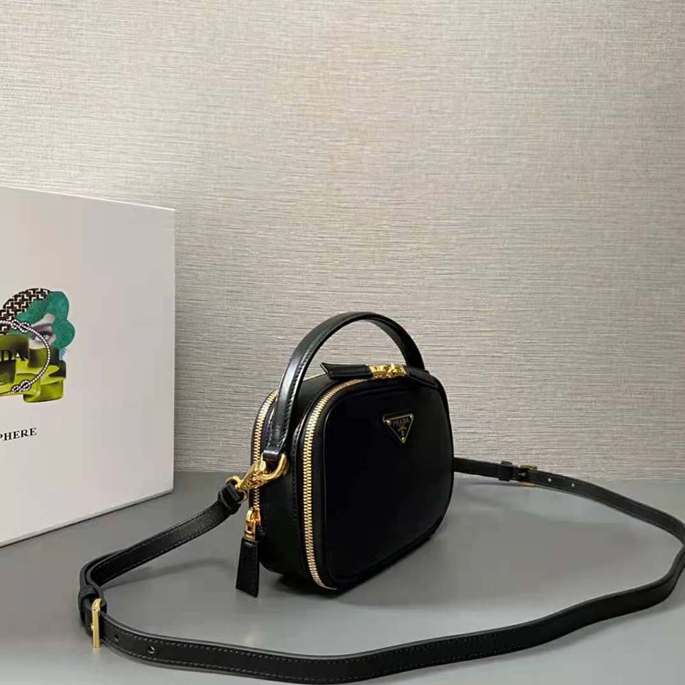 Prada Women Odette Leather Mini-bag-Black - image 5