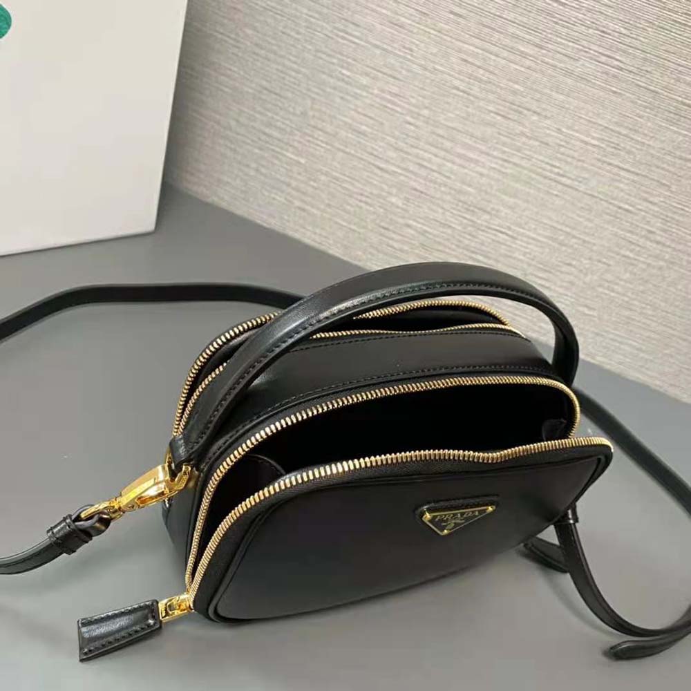 Prada Women Odette Leather Mini-bag-Black - image 7