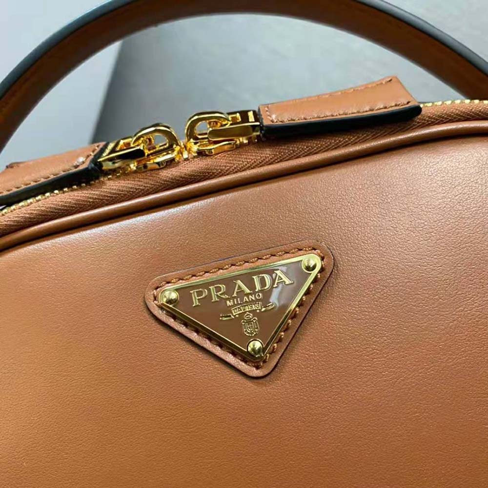 Prada Women Odette Leather Mini-bag-Brown - image 9