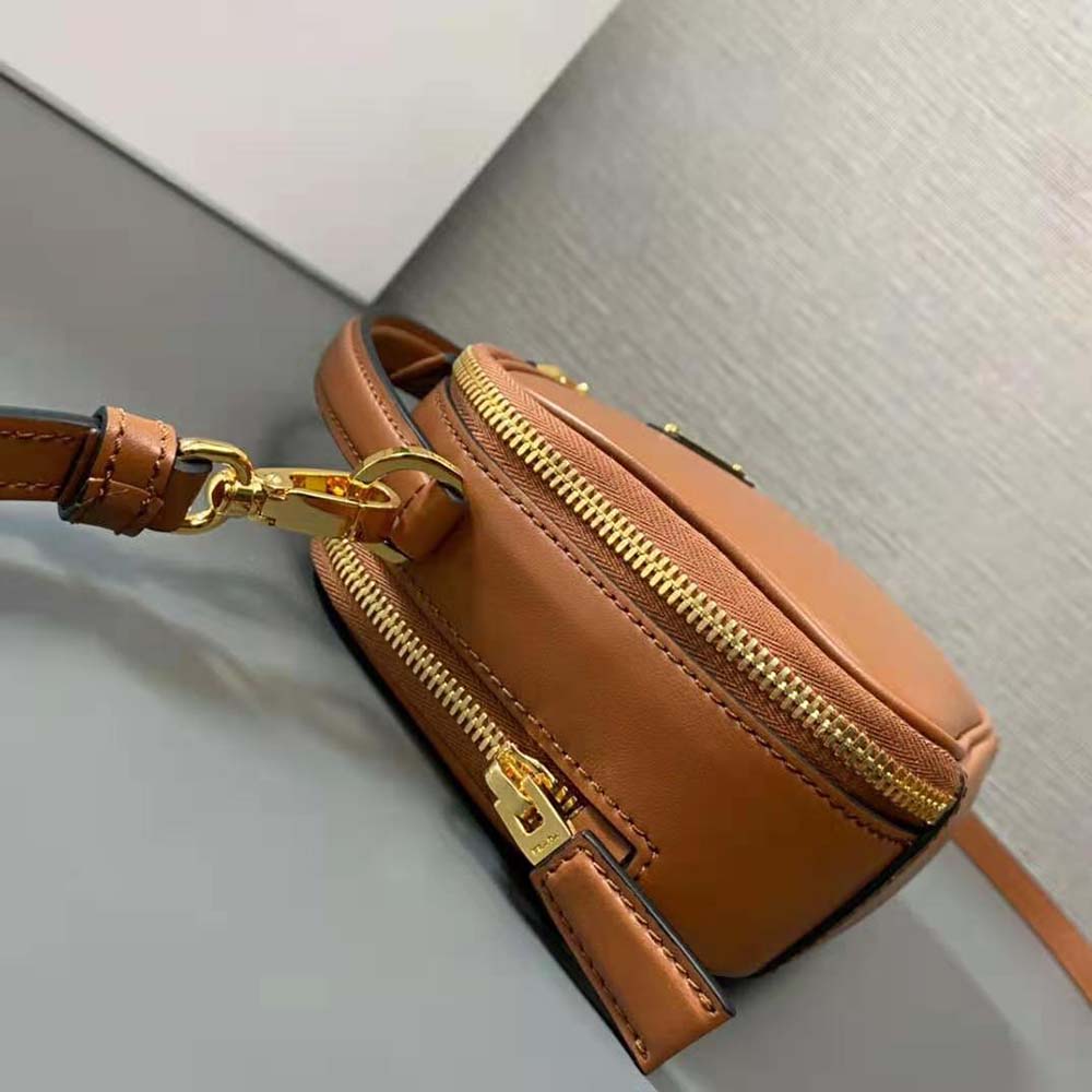 Prada Women Odette Leather Mini-bag-Brown - image 8