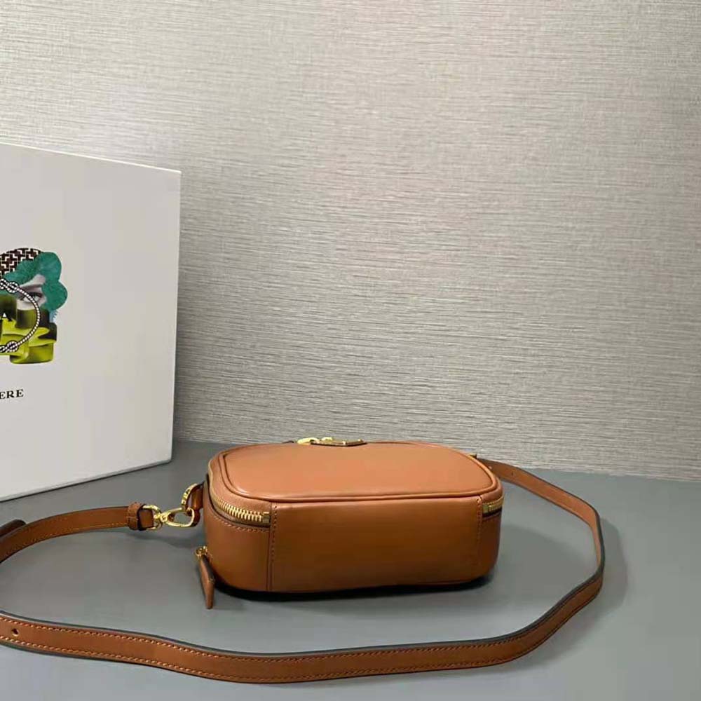 Prada Women Odette Leather Mini-bag-Brown - image 5