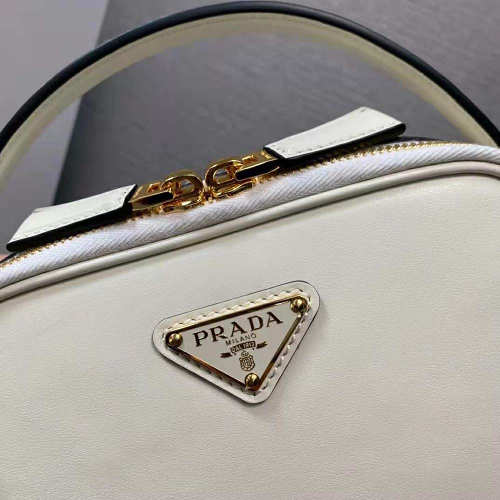 Prada Women Odette Leather Mini-bag-White - image 9