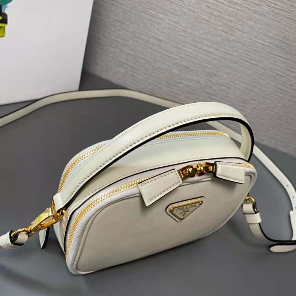 Prada Women Odette Leather Mini-bag-White - image 7
