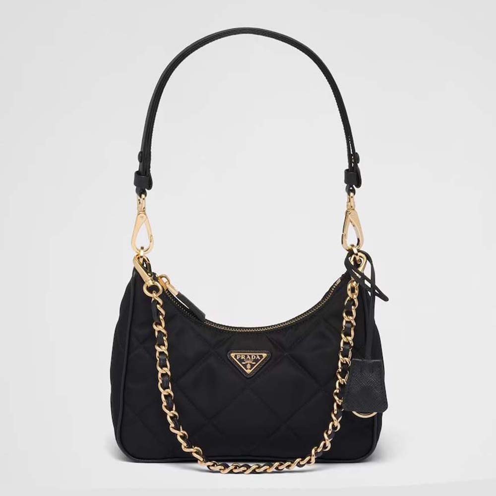 Prada Women Re-Edition 1995 Chaîne Re-Nylon Mini-bag-Black