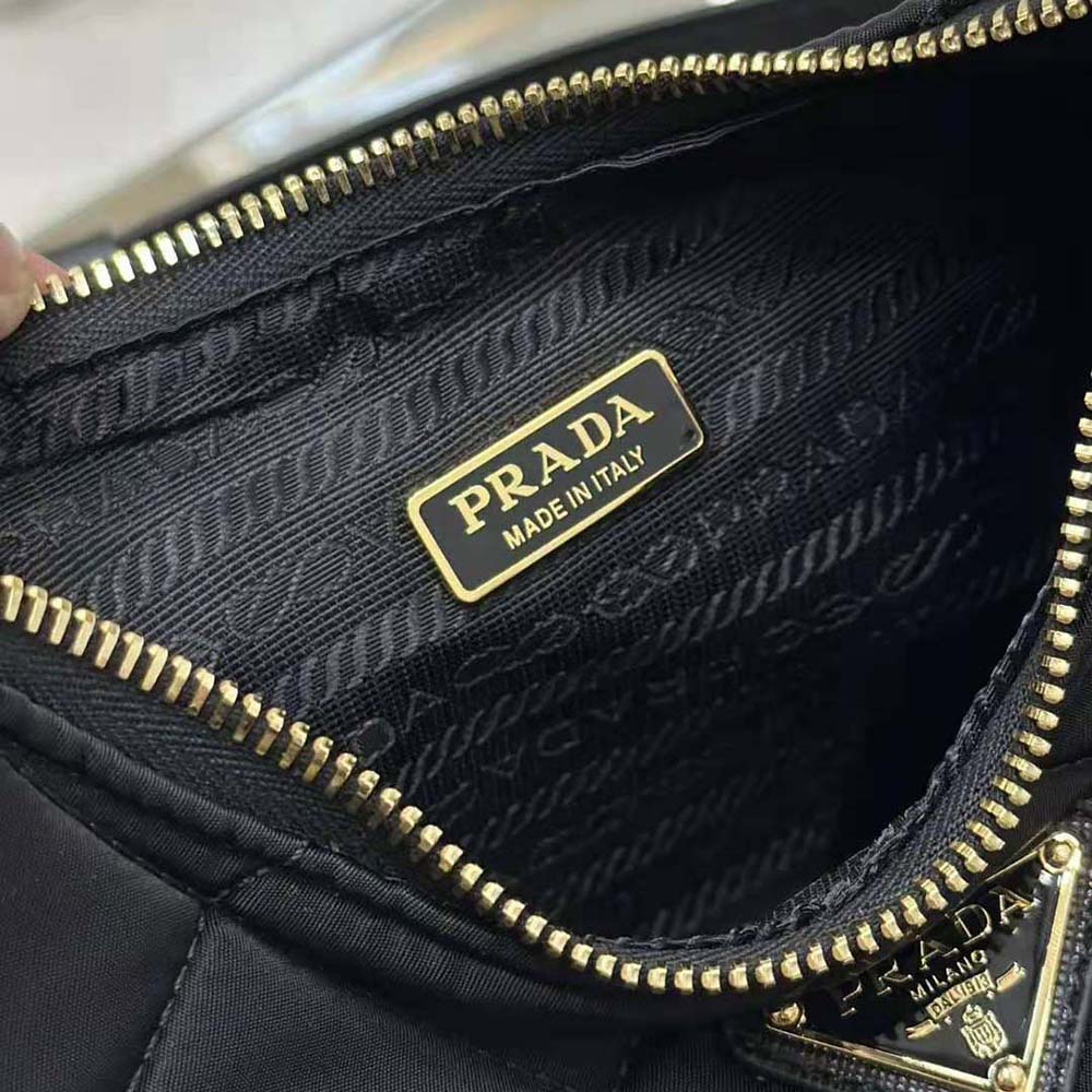 Prada Women Re-Edition 1995 Chaîne Re-Nylon Mini-bag-Black - image 10