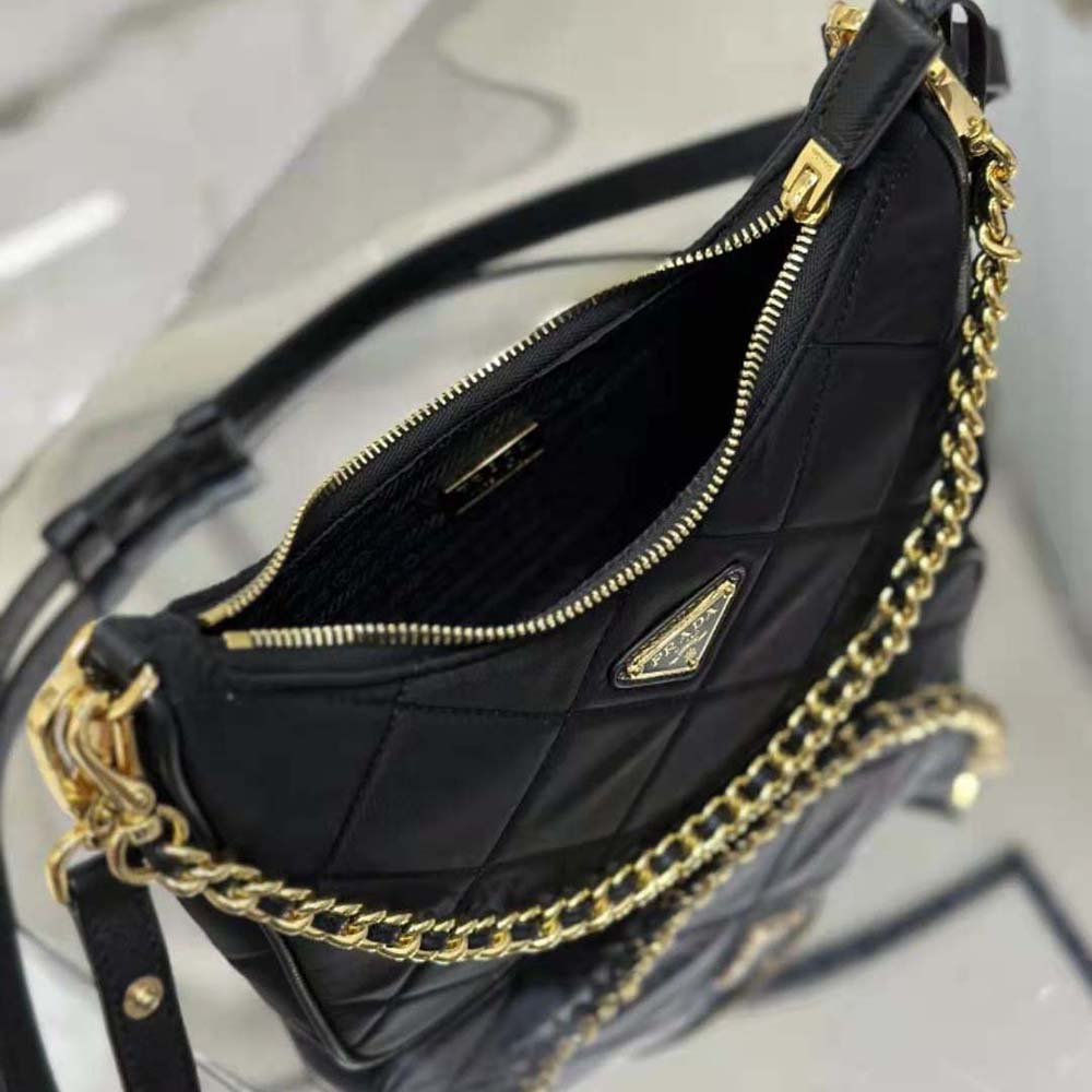 Prada Women Re-Edition 1995 Chaîne Re-Nylon Mini-bag-Black - image 7