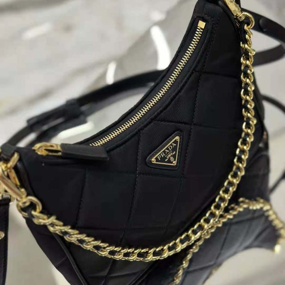 Prada Women Re-Edition 1995 Chaîne Re-Nylon Mini-bag-Black - image 6