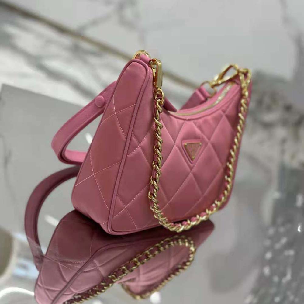 Prada Women Re-Edition 1995 Chaîne Re-Nylon Mini-bag-Pink - image 6