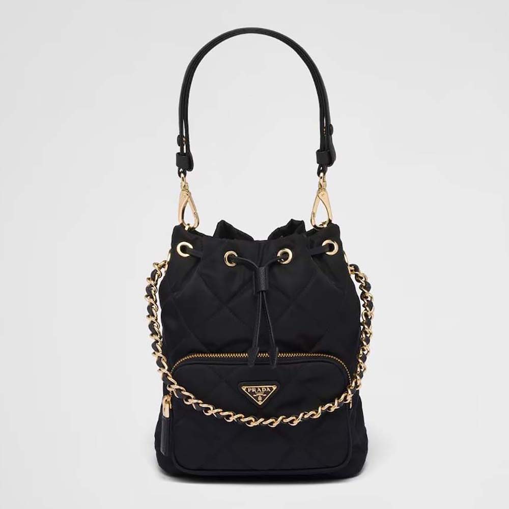 Front angle of Prada Women Re-Edition 1995 Chaîne Re-Nylon Shoulder Bag