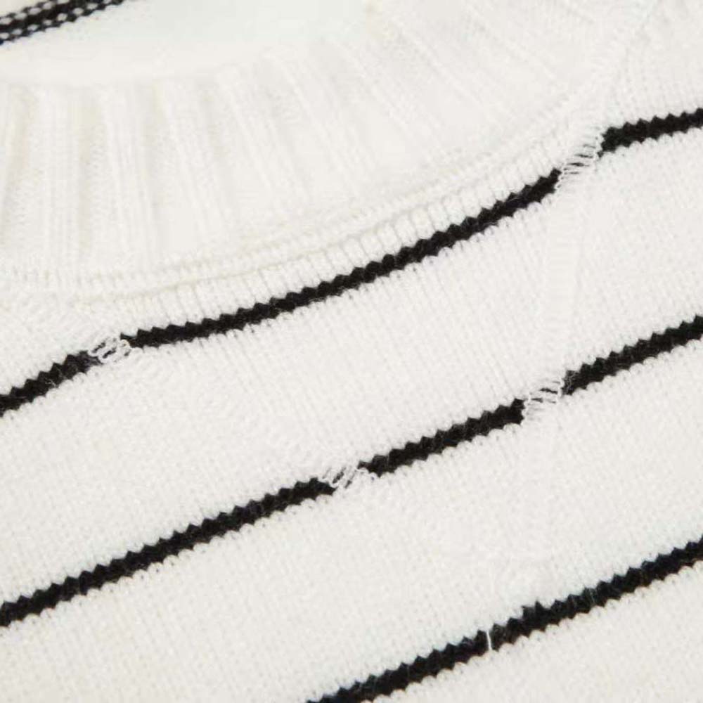 Prada Women Wool and Cashmere Crew-neck Sweater-White - image 7