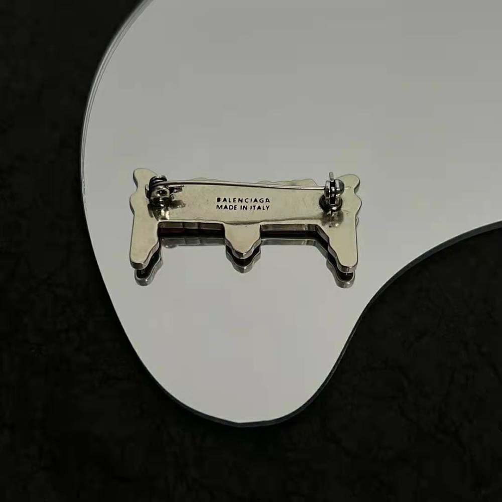 Balenciaga Women Goth Balenciaga Brooch in Antique Gold - image 7