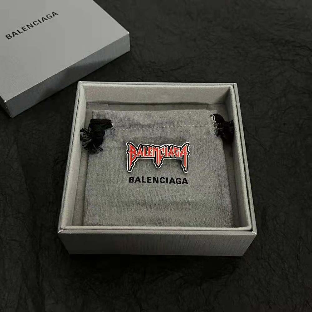 Balenciaga Women Goth Balenciaga Brooch in Antique Gold - image 4