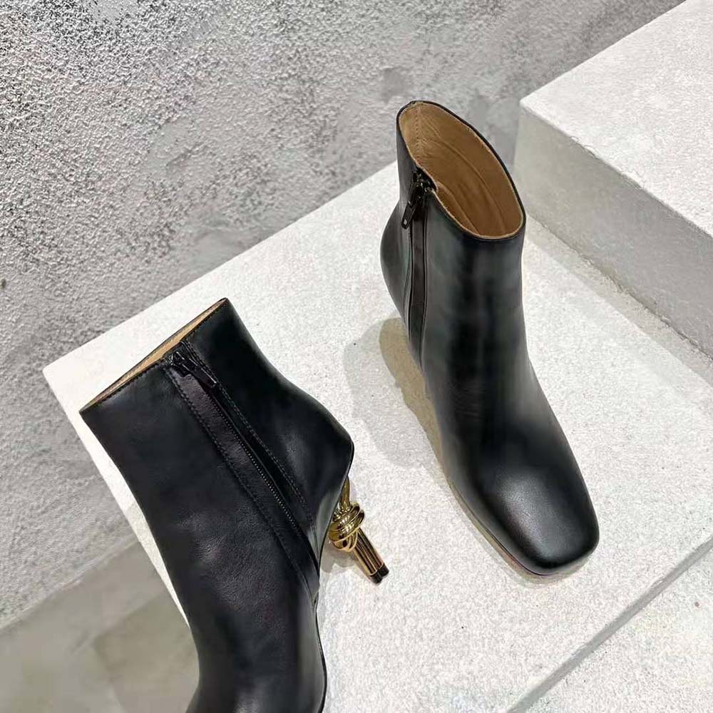 Bottega Veneta Women Knot Ankle Boot-Black - image 9