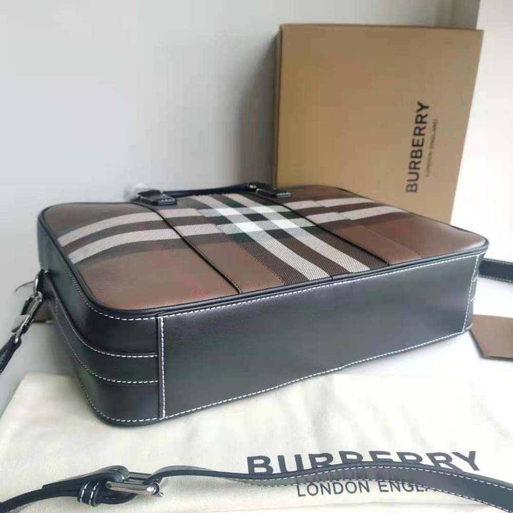Burberry Men Ainsworth Briefcase-Brown - image 4