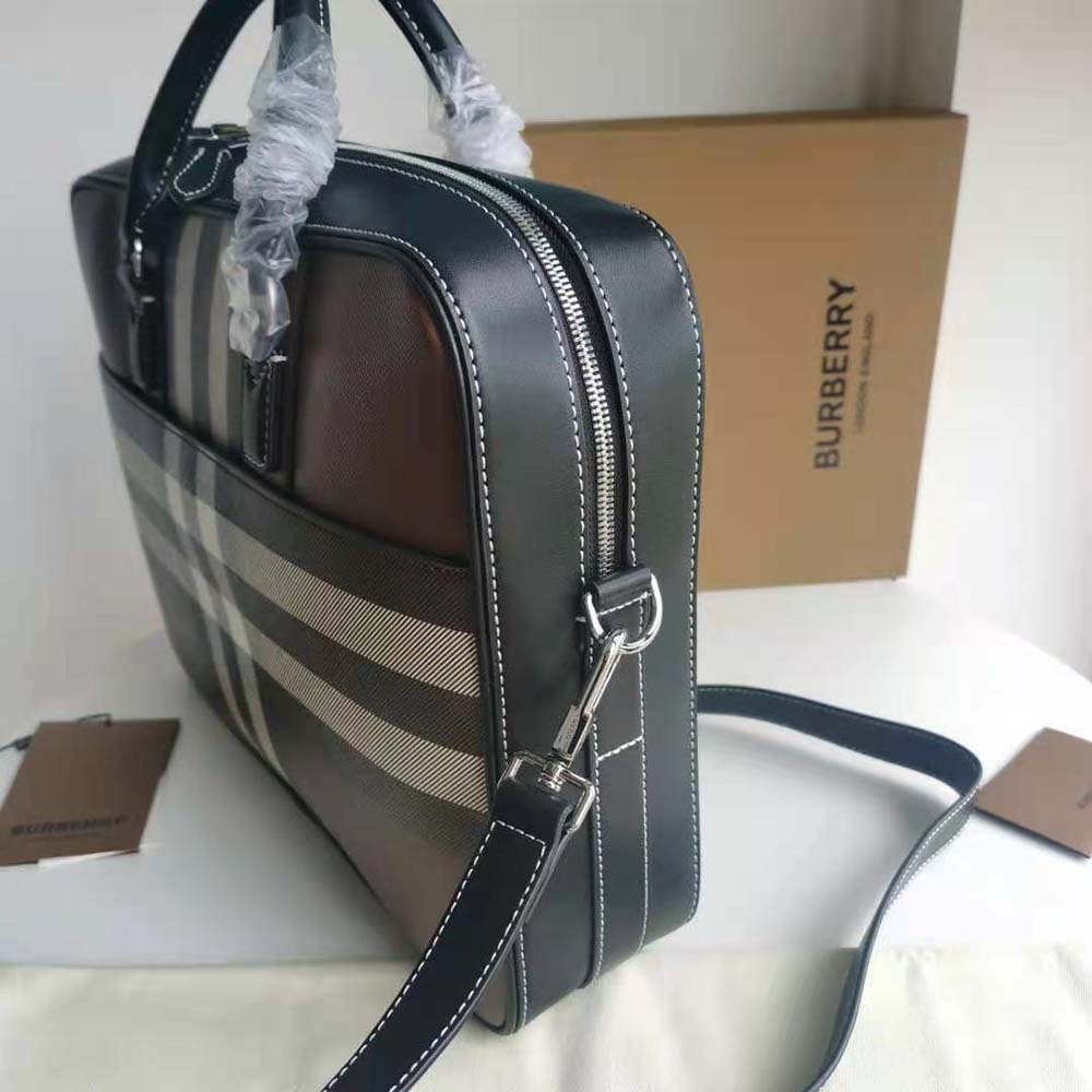 Burberry Men Ainsworth Briefcase-Brown - image 5
