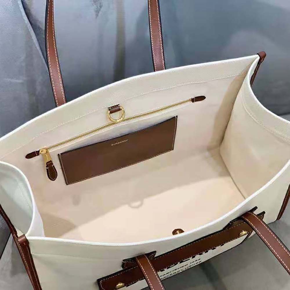 Burberry Women Medium Freya Tote-Beige - image 9