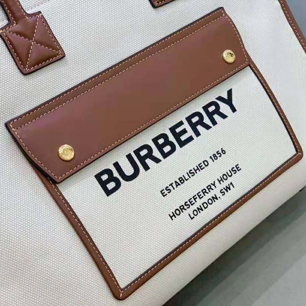 Burberry Women Medium Freya Tote-Beige - image 8
