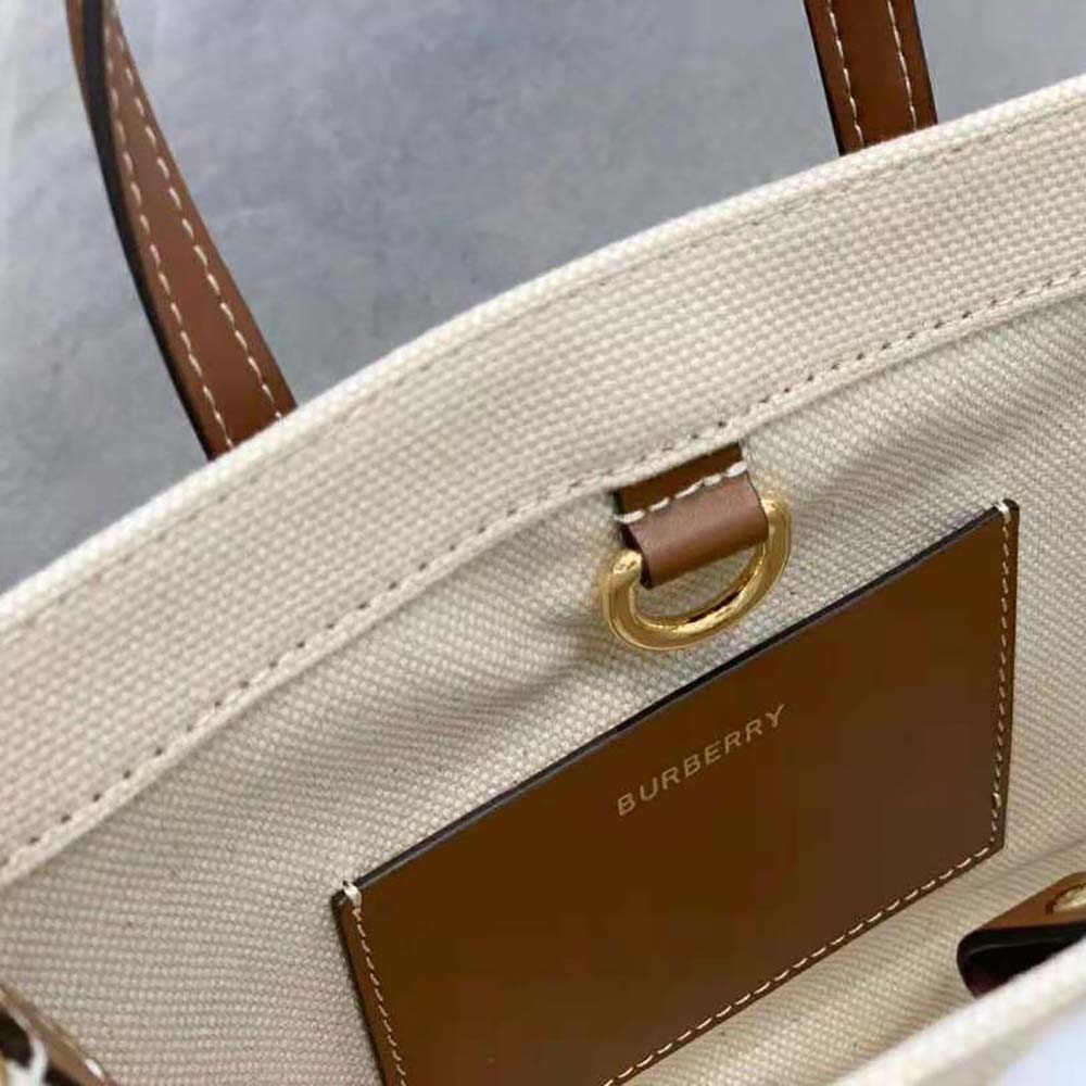 Burberry Women Mini Freya Tote-Beige - image 9