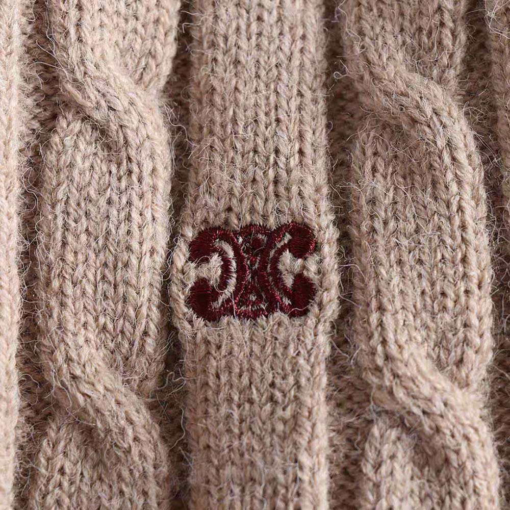 Celine Women Cable-knit Triomphe Cardigan in Cashmere - image 9