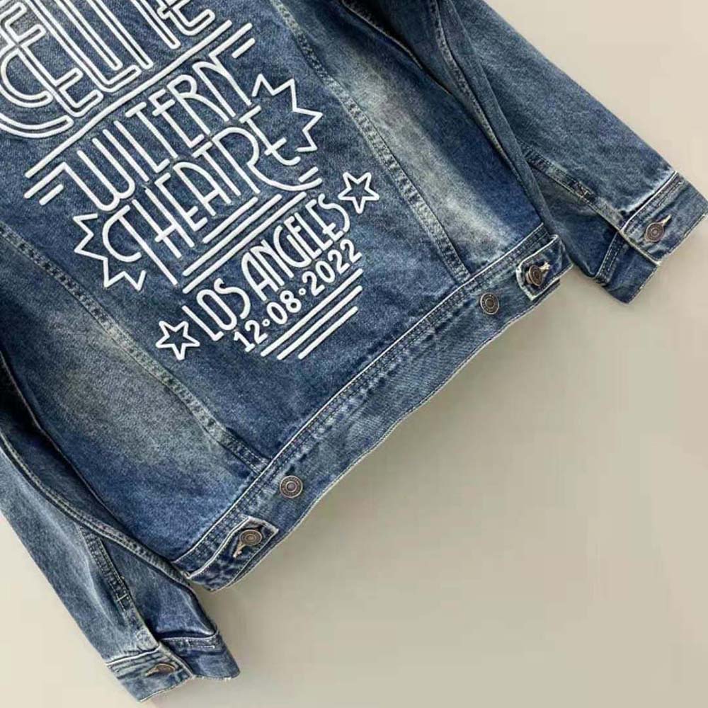 Celine Women Trucker Jacket in Dark Union Wash Denim - image 8