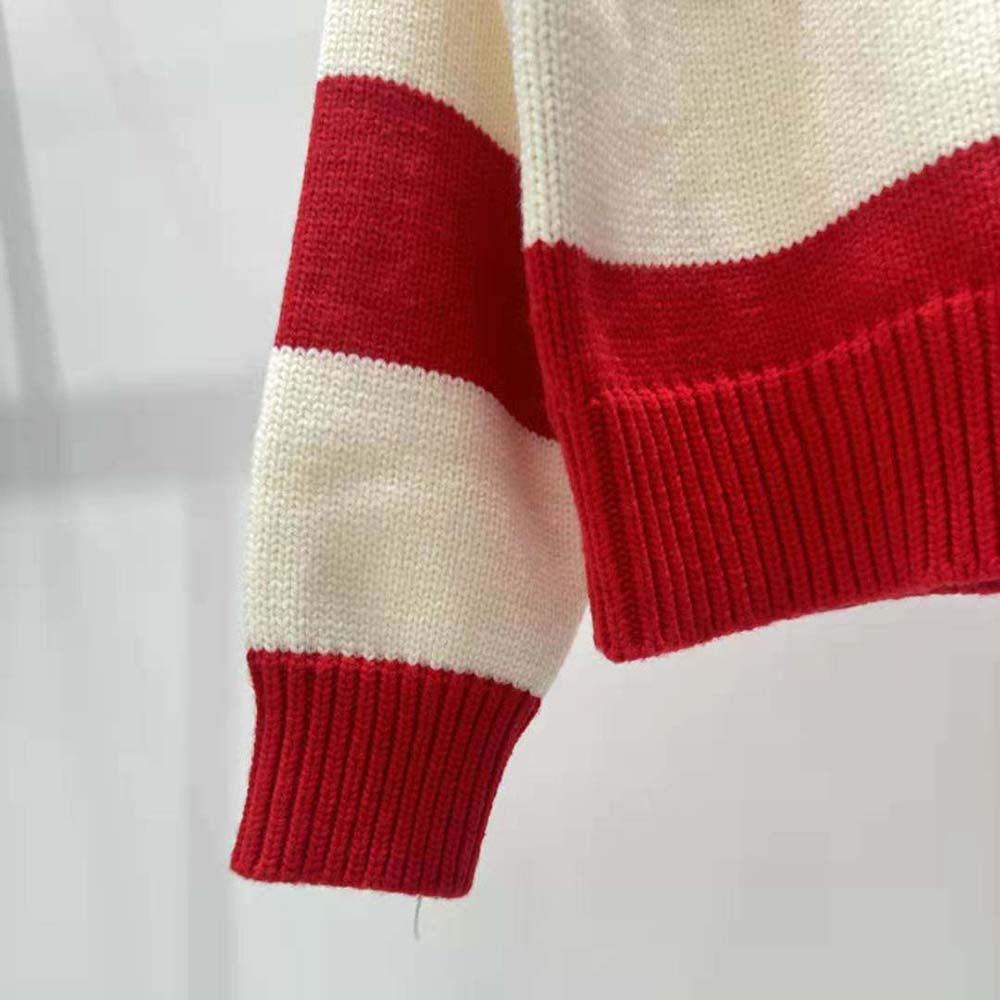 Celine Men Crew Neck Sweater in Wool Cashmere and Silk-Red - image 7