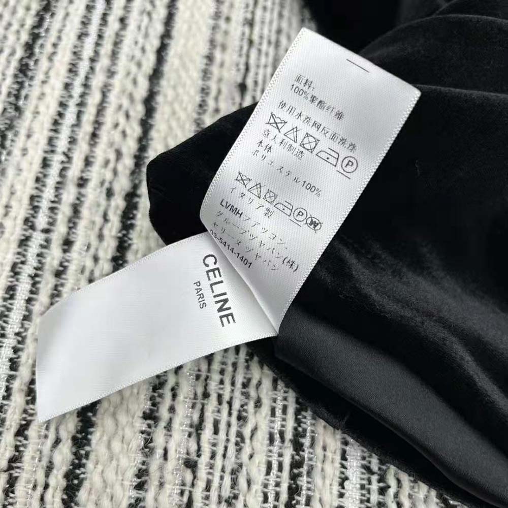 Celine Women Cropped Hoodie in Velvet Jersey - image 10