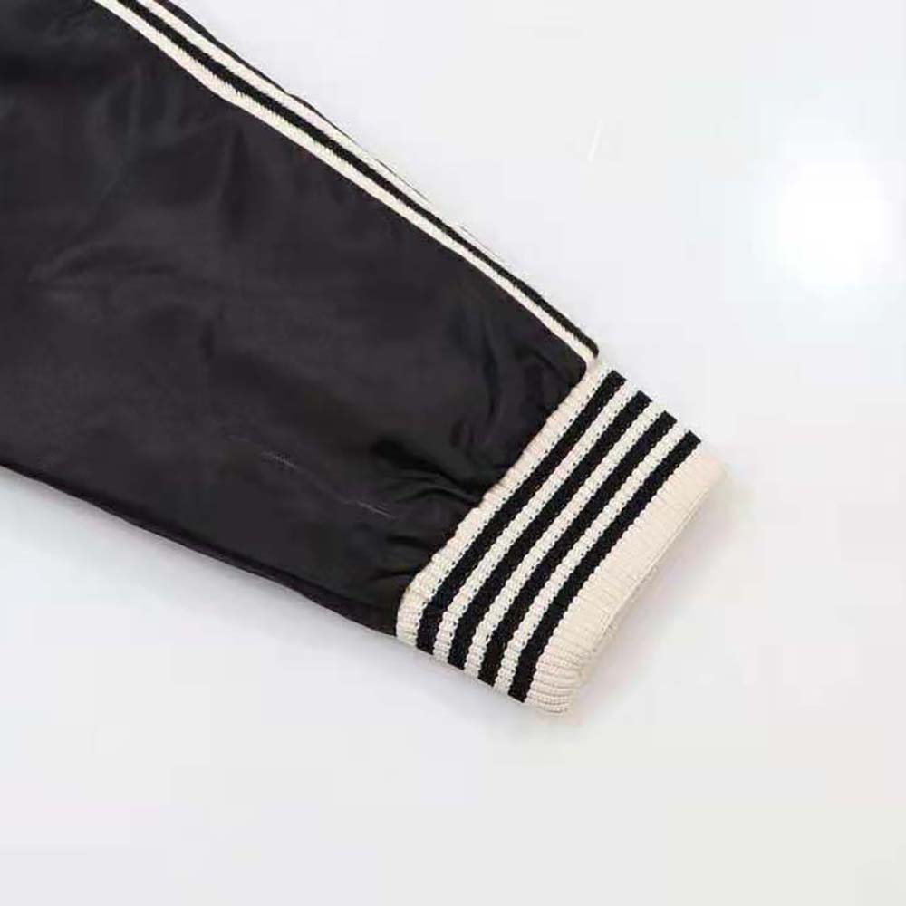 Celine Men Embroidered Teddy Jacket in Satin-finish Nylon-Black - image 6