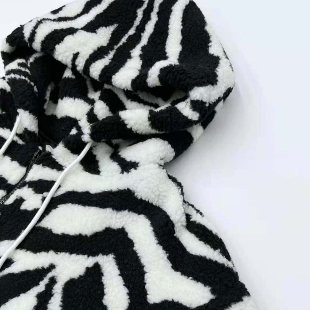 Celine Men Jacket in Tiger-print Fleece-White - image 6