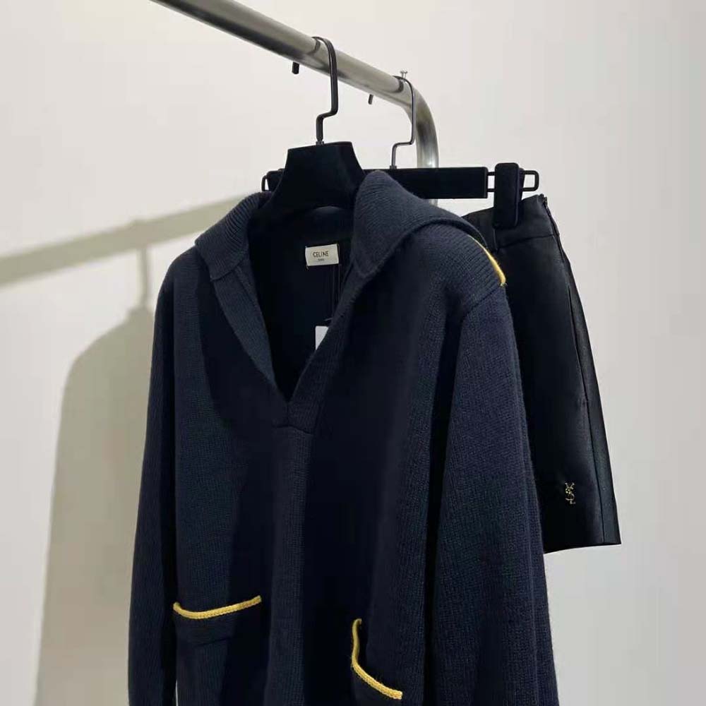 Celine Men Military Vareuse Jacket in Wool - image 4