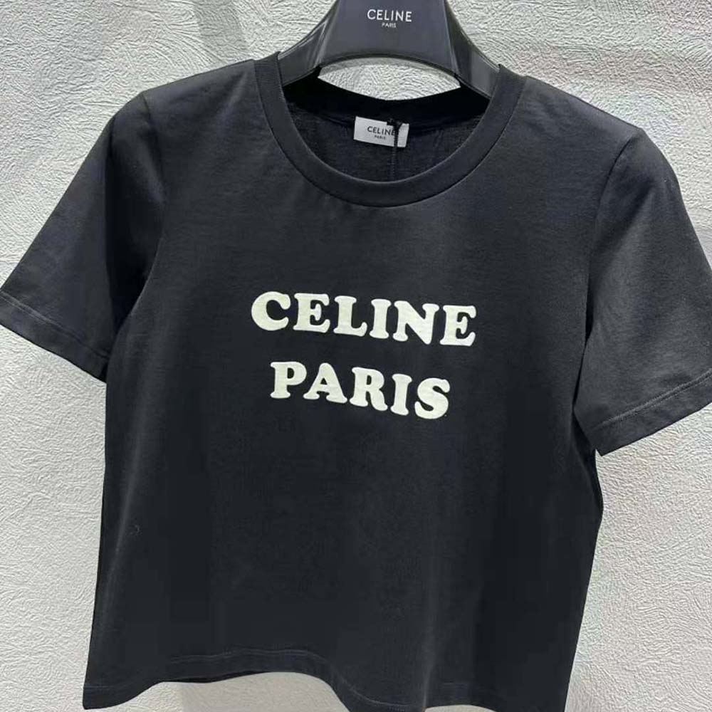 Celine Men Paris Boxy T-shirt in Cotton Jersey - image 4