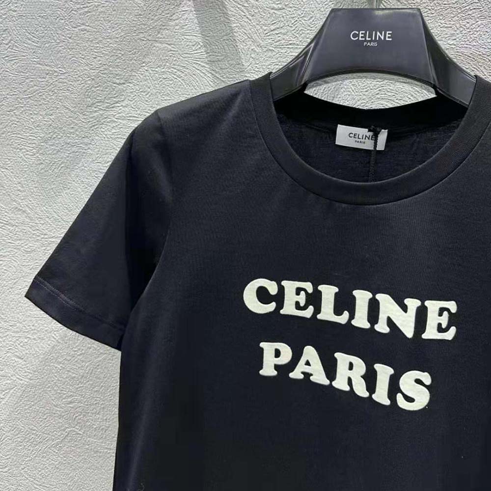 Celine Men Paris Boxy T-shirt in Cotton Jersey - image 5