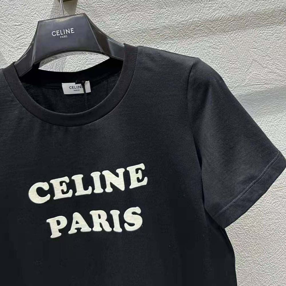 Celine Men Paris Boxy T-shirt in Cotton Jersey - image 6