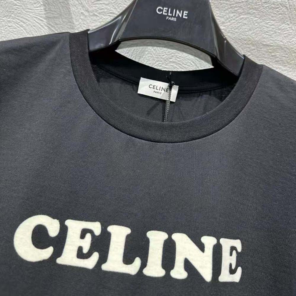 Celine Men Paris Boxy T-shirt in Cotton Jersey - image 7