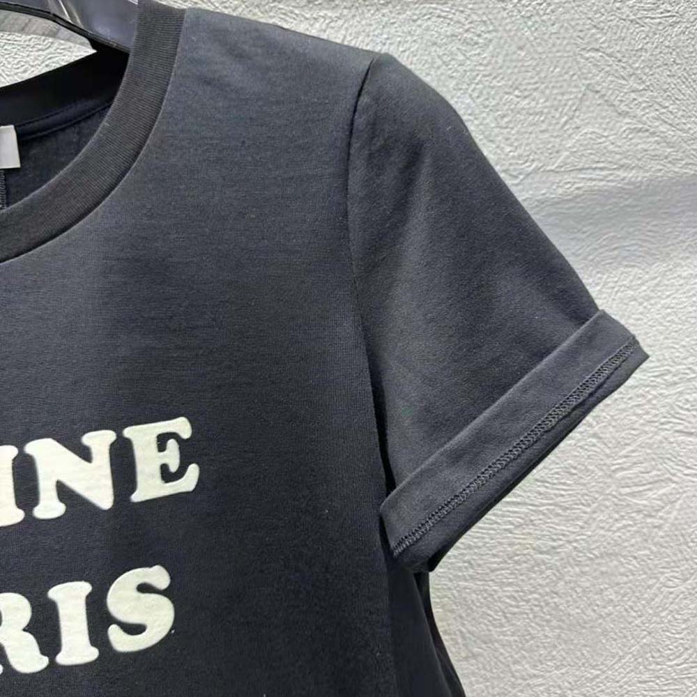 Celine Men Paris Boxy T-shirt in Cotton Jersey - image 9